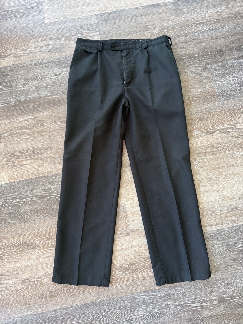 Tilley Mens Black Dress Trousers - Classic Tailored Fit